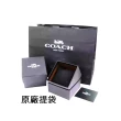 【COACH】官方授權C2 經典LOGO陶瓷女錶-粉 錶徑38mm-贈高級9入首飾盒(CO14503772)