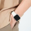 【COMPLE】Apple Watch 錶帶專屬強化晶片 悠遊卡官方授權天然皮革悠遊卡錶帶 38/40/41mm(星光白)