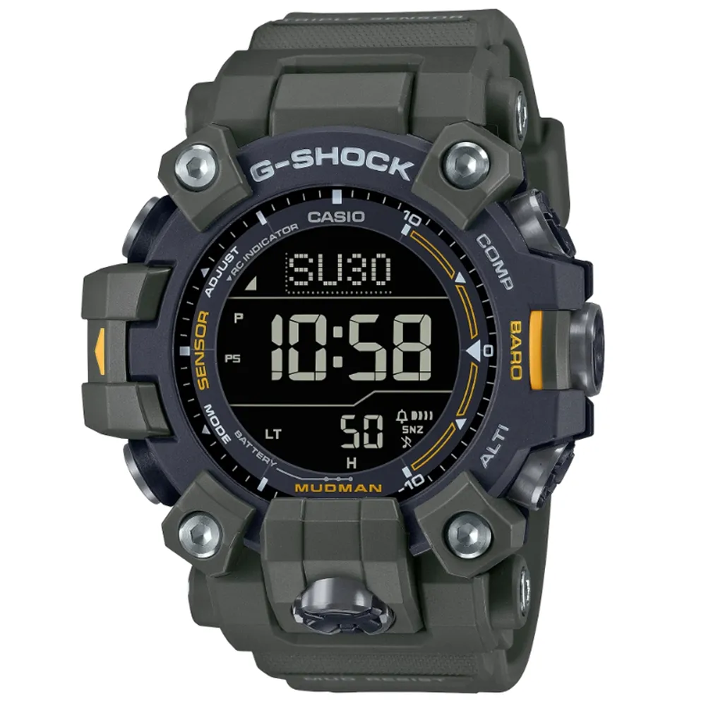 【CASIO 卡西歐】G-SHOCK  Master of G 系列 MUDMAN 防泥結構 太陽能電力 電子錶_GW-9500-3_52.7mm