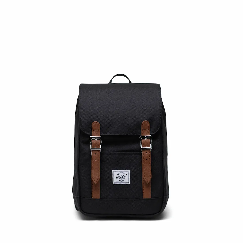 【Herschel】官方直營 後背包 書包 小包 磁釦 減壓肩帶 6.5L Retreat™ Mini 黑