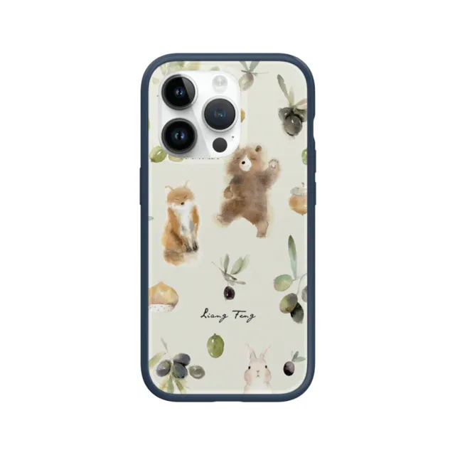 【RHINOSHIELD 犀牛盾】iPhone 14/Plus/14 Pro/Max Mod NX手機殼/涼丰系列-橄欖與動物們(涼丰)