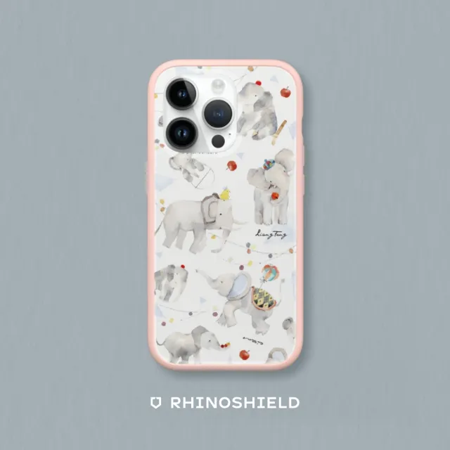 【RHINOSHIELD 犀牛盾】iPhone 14/Plus/14 Pro/Max Mod NX手機殼/涼丰系列-灰色大象(涼丰)