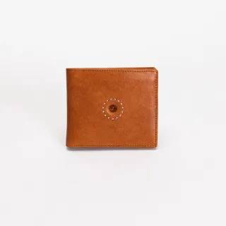 【ZODENCE 佐登司】SAXON義大利植鞣革7卡證件窗短夾(駝)