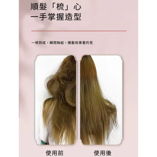 新款TT王妃順髮隨身按摩梳4色任選2入(玫瑰金/桔梗紫/水光粉/深湖藍)