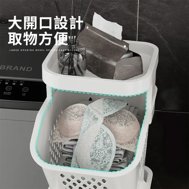 【Mr.Box】日式夾縫式二層(髒衣籃/洗衣籃)