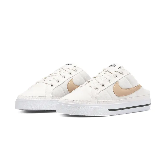 【NIKE 耐吉】WMNS COURT LEGACY MULE 女 淡杏 穆勒鞋 運動 穿搭休閒鞋(DB3970002)