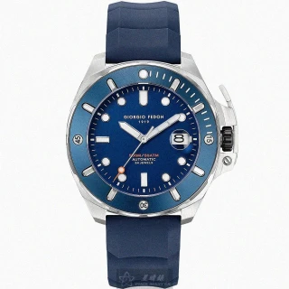 【GIORGIO FEDON 1919】GiorgioFedon1919手錶型號GF00101(寶藍色錶面寶藍錶殼寶藍矽膠錶帶款)