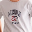 【Arnold Palmer 雨傘】男裝-機能快乾品牌LOGO印花T-Shirt(灰色)
