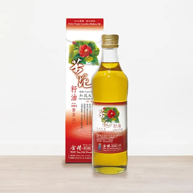 【金椿茶油工坊】紅花大俽 苦茶花籽油(500ml *2瓶)