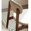 【橙家居·家具】/預購/萊茵系列胡桃色餐椅A款 LY-H6121(售完採預購 實木餐椅 餐凳 椅子 椅凳 單椅)