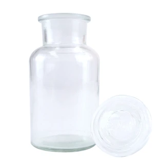 【冠和工程】磨砂廣口瓶 250ml 買一送一 細口瓶 玻璃樣本瓶 GB250-F(藥酒瓶 實驗器材 廣口瓶)