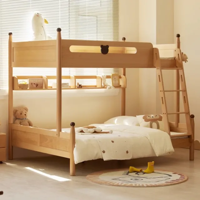 【橙家居·家具】艾勒系列4.5尺+架子上下舖床架  AL-H5011(售完採預購 上下舖 床架 床組 上下床 收納)
