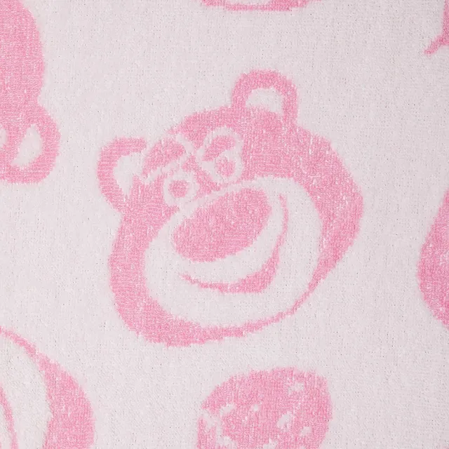 【Marushin 丸真】迪士尼 玩具總動員 滿版純棉浴巾 熊抱哥 粉色草莓