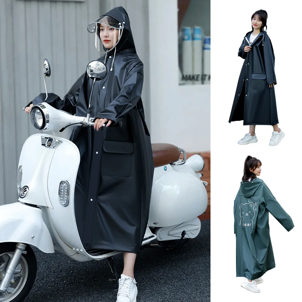 【YUNMI】一件式斗篷雨衣 雙防護速乾風雨衣 連身雨衣 機車雨衣 披風 背包雨衣(成人款)