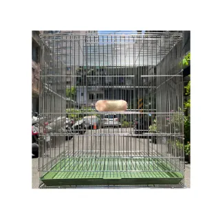 【YOYO 悠悠水族】不鏽鋼中型摺疊鳥籠(鳥飼料、鸚鵡飼料、鳥用品、鳥玩具、鸚鵡用品、鸚鵡玩具)
