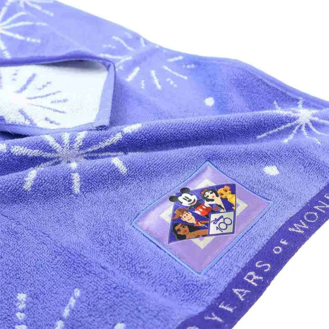 【Marushin 丸真】迪士尼100週年系列 純棉長形毛巾 紫色奇蹟