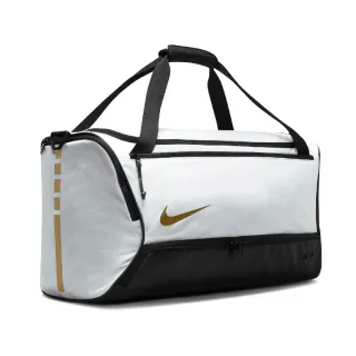 【NIKE 耐吉】包包 Hoops Elite Duffle Bag 男女款 白 黑 金 健身包 行李袋 大容量(DX9789-100)