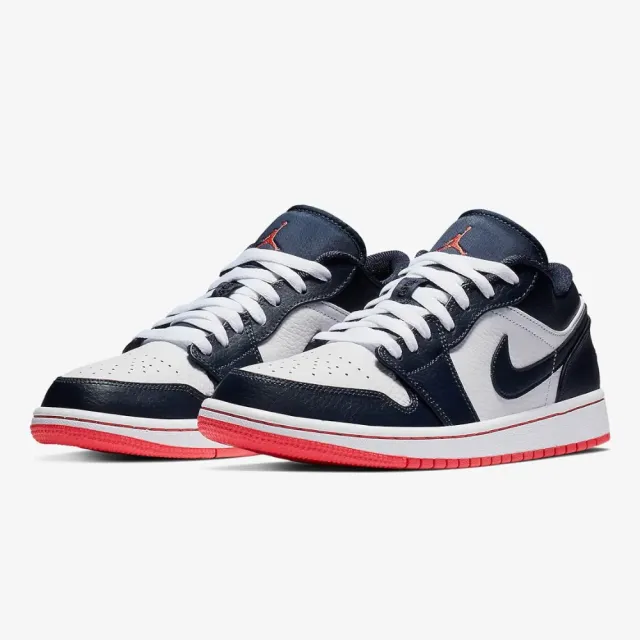 NIKE 耐吉】休閒鞋Air Jordan 1 Retro Low Obsidian 藍白男鞋553558