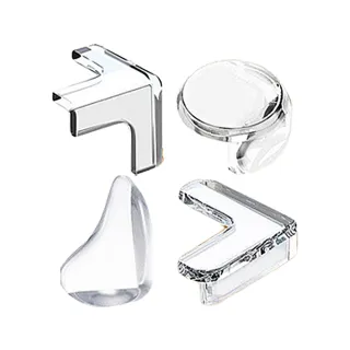 【拼創生活】透明防撞角12入(防撞角 防護角 桌角防撞 防撞護角 球形防撞角 L型防撞角)