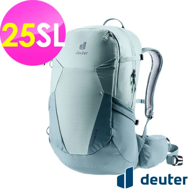 【deuter】FUTURA 25SL透氣網架背包(3400221水藍/戶外露營/休閒健行/自助旅行包)