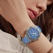 【Galtiscopio 迦堤】Amoureux II 璀璨星鑽系列 – 藍盤銀框/藍全鑽錶帶/小星鑽(AU2SS001DSBULS)