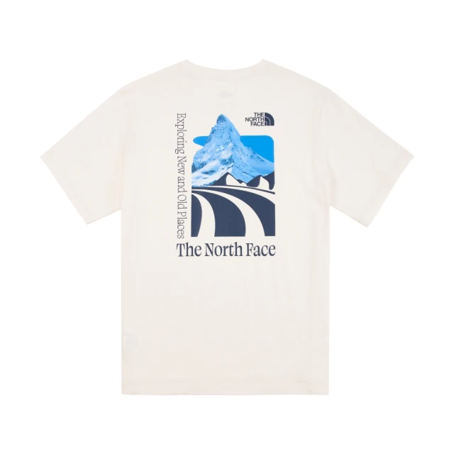 The North Face 北臉 上衣 男款 短袖上衣 運動 M S/S PLACES WE LOVE TEE 米白 NF0A86MHN3N