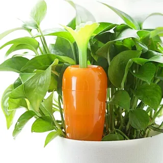 【E.dot】3入組 胡蘿蔔造形盆栽自動澆花器(澆水器)