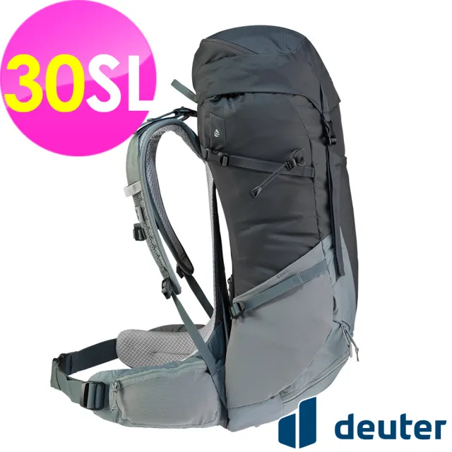 【deuter】FUTURA 30SL透氣網架背包(3400721黑/水藍/戶外露營/休閒健行/自助旅行/登山包)