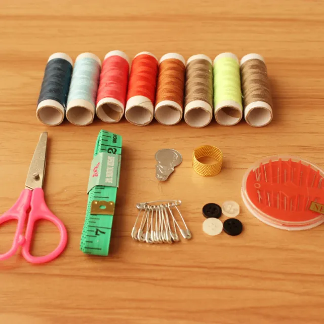 【Dagebeno荷生活】家用型針線包針線盒 多功能縫紉工具組手提式整理盒(1組)