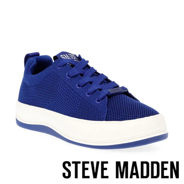 【steve madden】RENEW-E 透氣面料厚底休閒鞋(藍色)