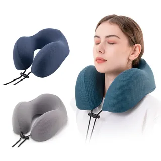 【Mass】U型護頸枕頭 記憶棉護頸枕 U型枕 午睡枕 飛機枕 旅行枕 護脖枕(旅遊用品)