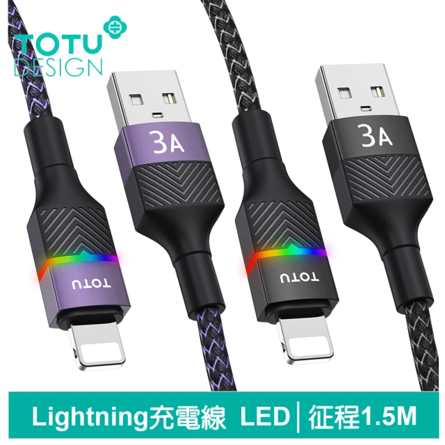 TOTU 拓途 USB-A TO Lightning 1.5M 快充/充電傳輸線 征程系列(iPhone編織充電線)