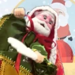 【A-ONE 匯旺】聖誕老人 可愛披風布袋戲偶 送DIY流體熊組 流蘇吊飾 國旗徽章 戲偶架  玩偶玩具手偶