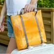 【E.City】手提多功能防水文件購物袋(橙色)
