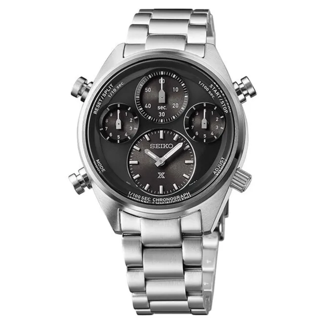 【SEIKO 精工】PROSPEX 熊貓腳印太陽能計時錶/42mm雙11限定(8A50-00A0D SFJ003P1)