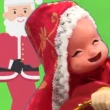 【A-ONE 匯旺】聖誕寶寶 可愛披風布袋戲偶 送DIY流體熊組 流蘇飾品 台灣臂章 戲偶架 布手偶(布袋戲)