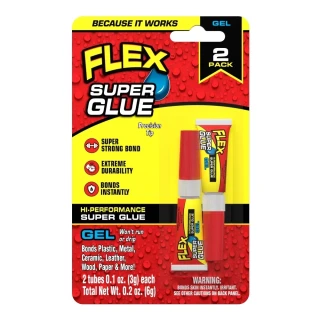 【特力屋】Flex Super Glue飛速超級瞬間膠3g膏狀*2入