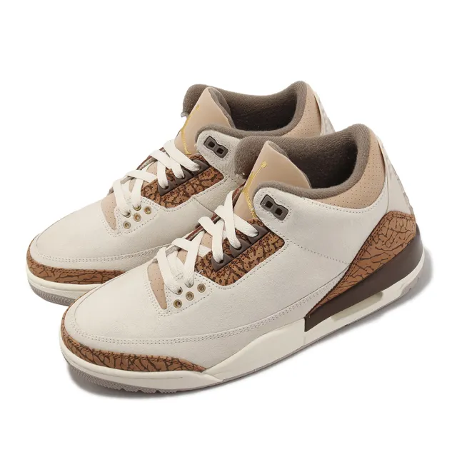 NIKE 耐吉 休閒鞋 Air Jordan 3 Retro 男鞋 3代 喬丹 Palomino 棕 摩卡 麂皮(CT8532-102)