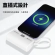 【POLYBATT】PB5000 5000mAh 18W二孔輸出 Lightning直插式/Type-C自帶線 口袋行動電源(超值二入)