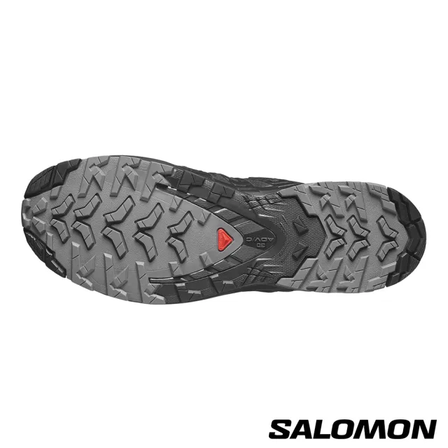 【salomon官方直營】男 XA PRO 3D V9 Goretex 健野鞋 寬楦(黑/灰/灰)