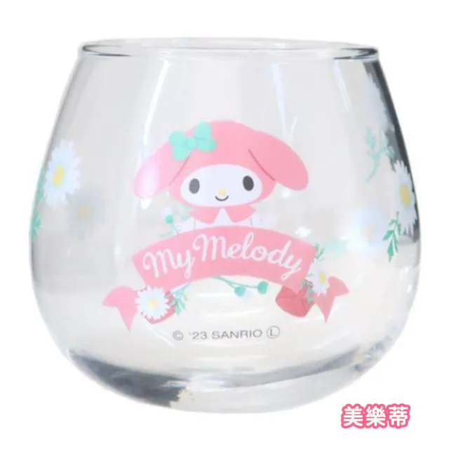 【小禮堂】三麗鷗 無把玻璃杯 290ml HELLO KITTY  美樂蒂 酷洛米 帕恰狗(平輸品) 凱蒂貓