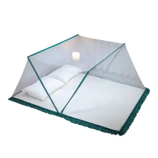 【TENGYUE】免安裝折疊便攜式無底蚊帳-四骨加強款(雙人1.5m/雙人加大1.8m 均價)