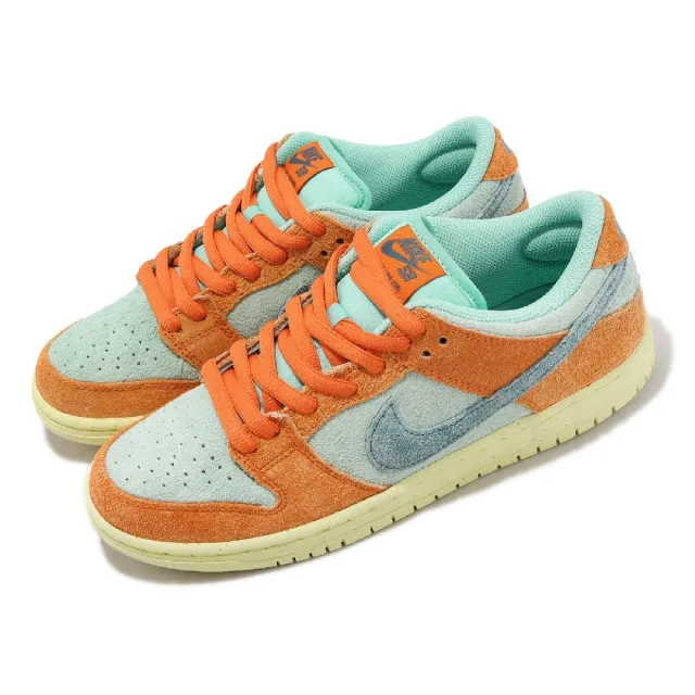 NIKE 耐吉】滑板鞋SB Dunk Low Pro PRM 男鞋女鞋橘藍麂皮撞色Noise