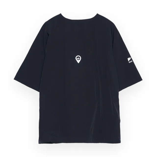 【5th STREET】中性 短t 短袖 上衣 t恤 TEE 收納 吸濕排汗 輕量 黑色(570948)