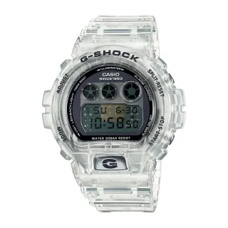【CASIO 卡西歐】G-SHOCK 40週年限定/透視錶面 半透明/50mm(DW-6940RX-7)