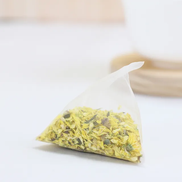 【hapidae】無咖啡因杭菊茶4件組(茶包2gx60入;天然花草茶;單方;三角茶包)