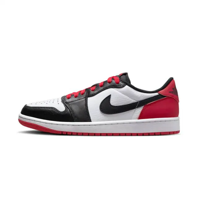 NIKE 耐吉】Air Jordan 1 Retro Low OG Black Toe男鞋黑紅色黑腳趾