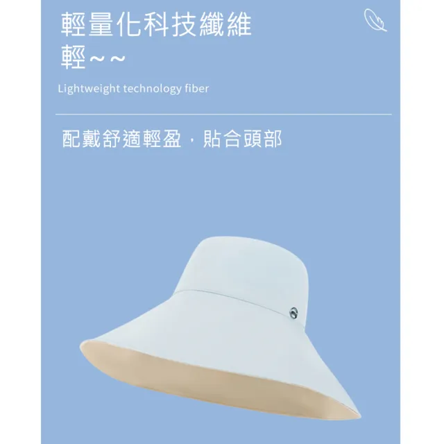 【MEHOME 美好家】涼感透氣遮陽防曬帽/雙面漁夫帽(加大帽沿)