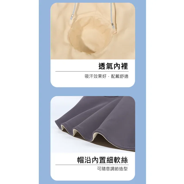 【MEHOME 美好家】涼感透氣遮陽防曬帽/雙面漁夫帽(加大帽沿)
