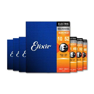 【ELIXIR】Nanoweb 薄覆膜電吉他弦 2包/組(原廠安心保固 實體門市專業諮詢)